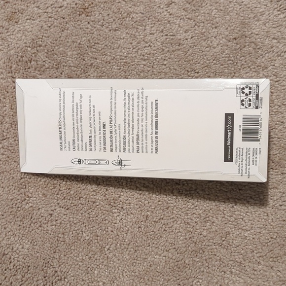 10 Holiday Time Battery Operated Candle Lamp with Gold Base - Picture 2 of 2